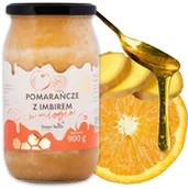 Miód - Miód z pomarańczą i imbirem liofilizowane 0,9 kg pomarańcze z imbirem - miniaturka - grafika 1