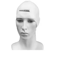 Pływanie - Aqua Speed Treningowy czepek pływacki, Racer, biały - miniaturka - grafika 1