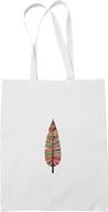 Torebki damskie - Torba Biała Pióro Boho Piórko 1 - miniaturka - grafika 1