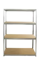 Szafy i regały magazynowe - Regał Helios magazynowy metalowy HZZ_180X120X60_4_175 ilość półek 4 nośność 175 kg / Wamar-Sosenka - miniaturka - grafika 1