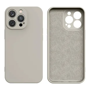 Silicone case etui Xiaomi Redmi Note 11 Pro 5G / 11 Pro / 11E Pro silikonowy pokrowiec beżowe - Etui i futerały do telefonów - miniaturka - grafika 1