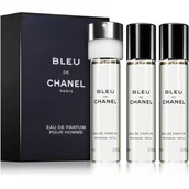 Wody i perfumy męskie - Chanel Bleu de Chanel 3x20ml Woda toaletowa - miniaturka - grafika 1