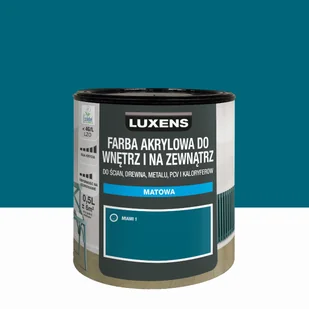 Emalia akrylowa jednowarstowa 0.5 l Miami 1 Matowa Luxens - Emalie - miniaturka - grafika 1