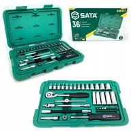 Zestawy narzędziowe - Sata Zestaw Kluczy 36El 1/4" Walizka - miniaturka - grafika 1