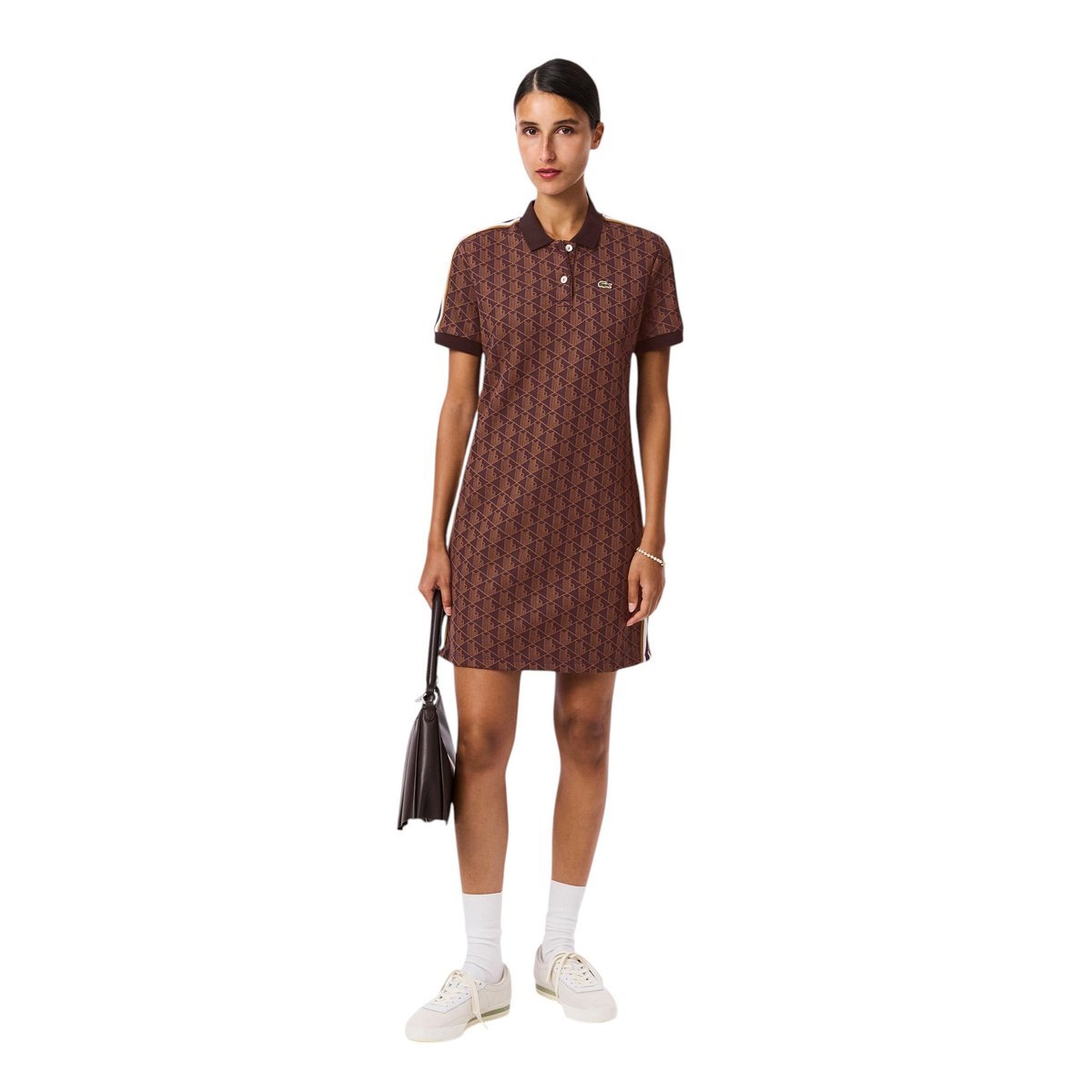 Sukienka Lacoste Slim Fit z żakardowym monogramem EF2655 r.38