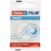 Taśmy klejące - Taśma biurowa tesafilm BASIC 33 m x 15 mm Tesa - miniaturka - grafika 1