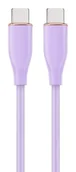 Kable USB - GEMBIRD Kabel USB Typ-C Power Delivery PD ładowanie i transmisja danych 60W oplot silikonowy 1.5m kolor fioletowy - miniaturka - grafika 1