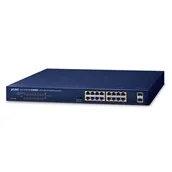 Switche - PLANET GSW-1820HP łącza sieciowe Nie zarządzany Gigabit Ethernet - miniaturka - grafika 1