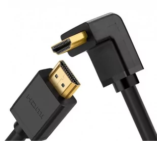 UGREEN Ugreen kabel High Speed HDMI z obsługą Ethernet, z wtykiem kątowym 90 stopni, wspiera rozwiązania 3D (do 1080p i 4K), Full HD i Ultra HD, kompatybilny m.in. z odtwarzaczem Blue-ray Player, telewizją 3 - Kable - miniaturka - grafika 1