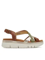 Sandały damskie - Pikolinos Sandały W4N-0650C1 Brązowy - miniaturka - grafika 1