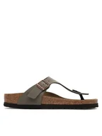Klapki i japonki damskie - Birkenstock Japonki Gizeh Bs 0043393 Szary - miniaturka - grafika 1