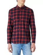 Koszule męskie - United Colors of Benetton Koszula męska 5xoduq019, czerwony niebieski 904, S - miniaturka - grafika 1