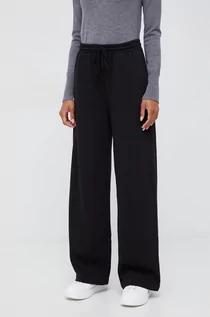 Spodnie damskie - Vero Moda spodnie dresowe damskie kolor czarny - grafika 1