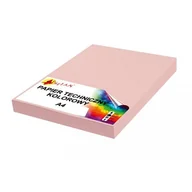 Szkolne artykuły papiernicze - Papier techniczny A4 160g różowy pastel 50 arkuszy - miniaturka - grafika 1