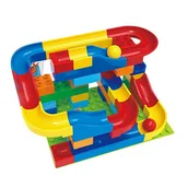 Tory, garaże, parkingi - Tor kulkowy do zbudowania z klocków 48szt KX7586 - miniaturka - grafika 1