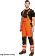 Odzież robocza - CERVA KNOXFIELD REFLEX OGRODNICZKI - spodnie ochronne, materiał hi-vis, 2 odblaskowe taśmamy, elastyczna talia - pomarańczowy 48 - miniaturka - grafika 1
