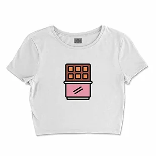 Bona Basics, Damski T-shirt basic, z nadrukiem cyfrowym, 100 bawełny, biały, swobodny, damski top, rozmiar: L, biały, L Krótki - Koszulki i topy damskie - miniaturka - grafika 1