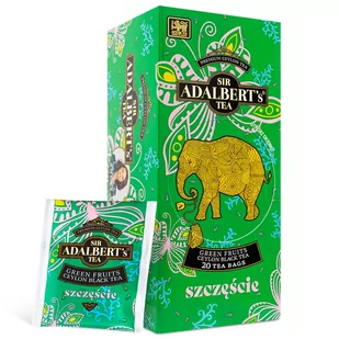 Sir Adalbert's Szczęście - Green Fruit Black Tea 20szt - Herbata - miniaturka - grafika 1