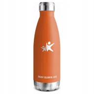 Kubki termiczne - Termos Kubek Termiczny Na Kawę Herbatę Stalowy Szczelny Pomarańczowy 350Ml - miniaturka - grafika 1
