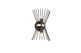 Rod kinkiet 2xE14 czarny/złoty R21532080 - Lampy ścienne - miniaturka - grafika 1