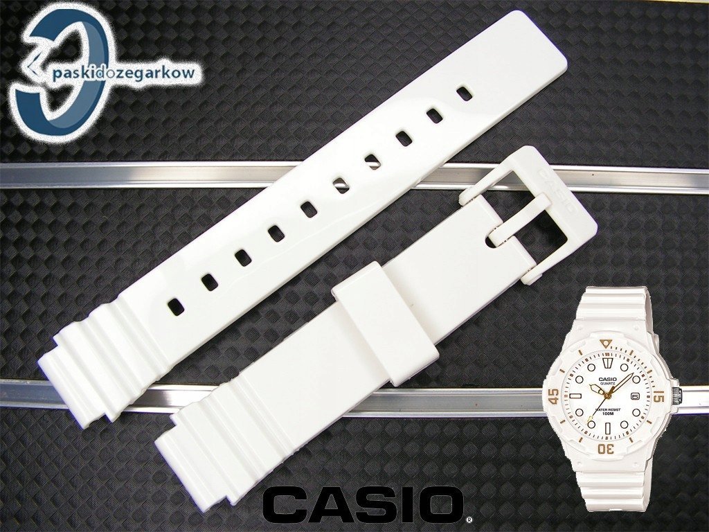Biały pasek do zegarka Casio LRW-200 LRW-200H oryginał