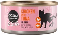 Mokra karma dla kotów - Zestaw Cosma Asia w galarecie, 24 x 170 g - Kurczak z tuńczykiem Dostawa GRATIS! - miniaturka - grafika 1
