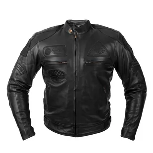 Męska skórzana kurtka motocyklowa W-TEC Urban Noir, Czarny, 5XL - Odzież motocyklowa - miniaturka - grafika 1