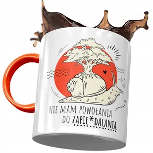 Kubek Pomarańczowy Śmieszny Nie Mam Powołania z Nadrukiem ze Zdjęciem+ Opakowanie na prezent (wzór 01) - Kubki Kubek Pomarańczowy Śmieszny Nie Mam Powołania z Nadrukiem ze Zdjęciem+ Opakowanie na prezent (wzór 01) - Kubki - miniaturka - grafika 1