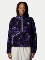 Bluzy damskie - The North Face Polar Fleeski NF0A88Z3 Fioletowy Regular Fit - miniaturka - grafika 1