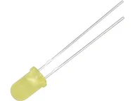 Pozostałe oświetlenie - DIODA LED  5mm ( ŻÓŁTA matowa ) - miniaturka - grafika 1