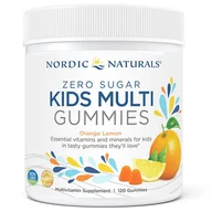Witaminy i minerały - NORDIC NATURALS Zero Sugar Kids Multi Gummies (Multiwitamina dla dzieci) 120 Żelków - miniaturka - grafika 1