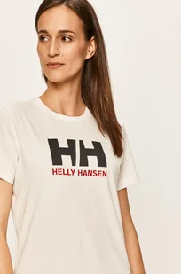 Helly Hansen T-shirt bawełniany kolor biały - Koszulki i topy damskie - miniaturka - grafika 1