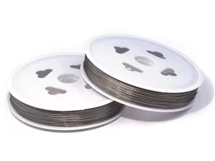 Linka jubilerska 0,45 mm żyłka ( 70 mb ) SREBRNA - Półfabrykaty do biżuterii - miniaturka - grafika 1