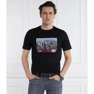 BOSS T-shirt Tiburt 511 | Regular Fit - Koszulki męskie - miniaturka - grafika 1