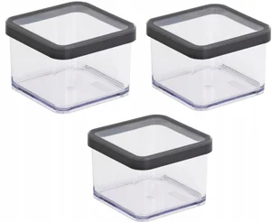 ROTHO ZESTAW 3 POJEMNIKÓW NA ŻYWNOŚĆ ARTYKUŁY SYPKIE 0,5L GRAFITOWY LOFT - Pojemniki kuchenne ROTHO ZESTAW 3 POJEMNIKÓW NA ŻYWNOŚĆ ARTYKUŁY SYPKIE 0,5L GRAFITOWY LOFT - Pojemniki kuchenne - miniaturka - grafika 1