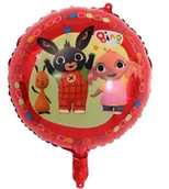 Balony i akcesoria - Balon foliowy Bing i przyjaciele, okrągły 18" - miniaturka - grafika 1