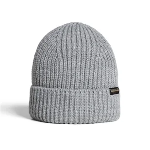 Męska Czapka zimowa NAPAPIJRI FOLI 3 MEDIUM GREY MELANGE NP0A4GK81601 – Szary - Czapki męskie - miniaturka - grafika 1