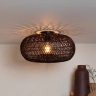 Lampy sufitowe - Good & Mojo Lampa sufitowa Arizona, możliwość ściemniania, czerwony, salon / jadalnia, bambus - miniaturka - grafika 1