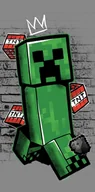 Ręczniki - Ręcznik Bawełna 140X70Cm Minecraft Creepers Art - miniaturka - grafika 1