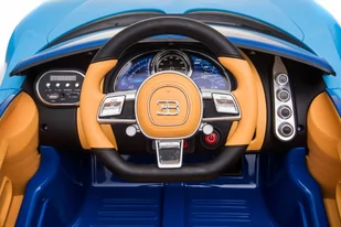 Pojazd Bugatti Chiron Niebieski - Pojazdy elektryczne dla dzieci - miniaturka - grafika 4