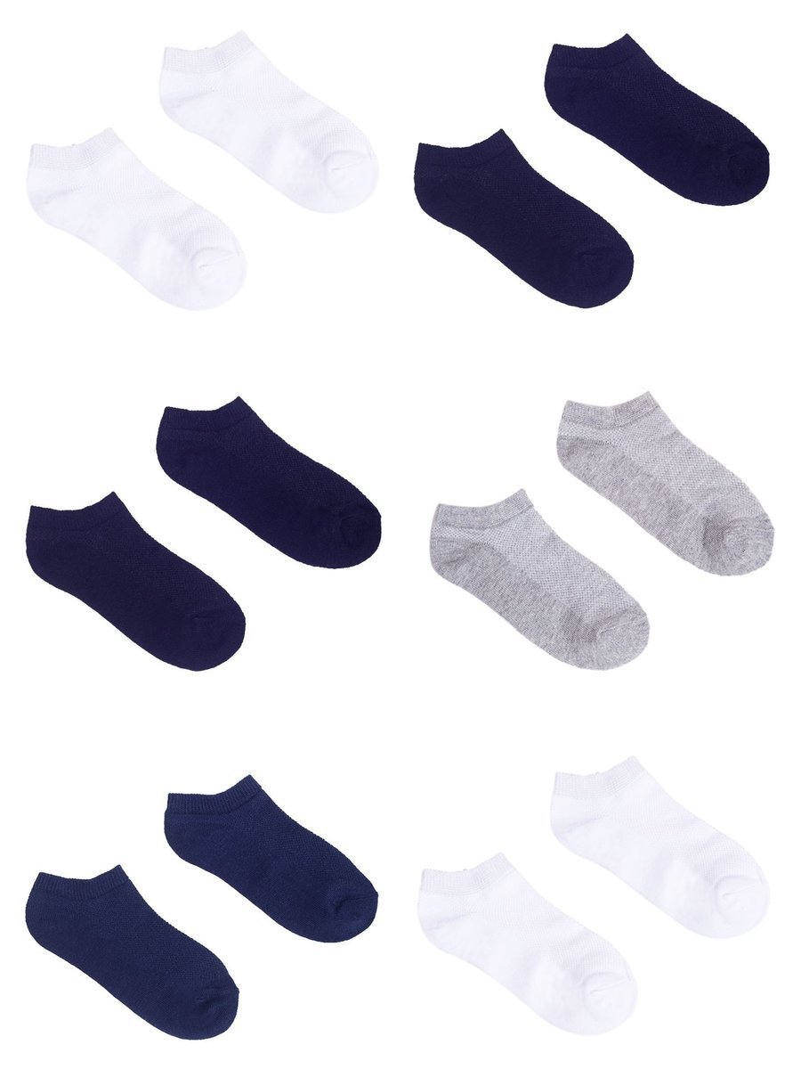 Skarpety stopki chłopięce basic ażurowe 6PAK 27-30 YOCLUB