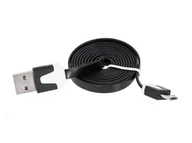 Kable - KK21D KABEL PŁASKI MICRO USB 2.0 1M ŁADOWARKA GSM - miniaturka - grafika 1