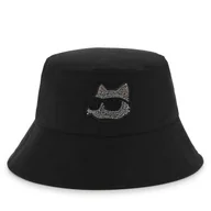 Czapki dla dzieci - Kapelusz KARL LAGERFELD Z30397 Czarny - miniaturka - grafika 1