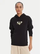 Bluzy damskie - Roxy Bluza ERJFT05028 Czarny Regular Fit - miniaturka - grafika 1