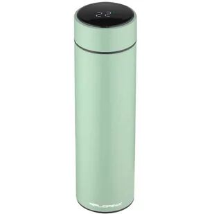 KUBEK TERMICZNY TERMOS Z POMIAREM TEMPERATURY LED 450ML ZIELONY - Kubki termiczne - miniaturka - grafika 1
