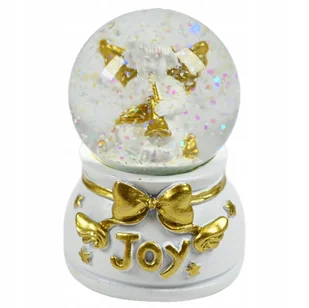 KULA ŚNIEŻNA SZKLANA ANIOŁEK PREZENT DEKORACJA BOŻE NARODZENIE - Ozdoby bożonarodzeniowe - miniaturka - grafika 1