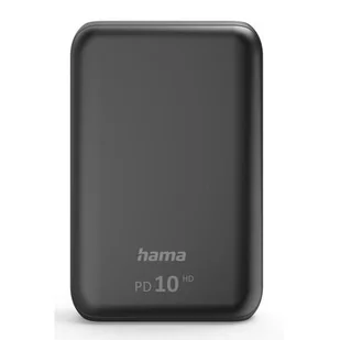 Hama Powerbank PD10-HD, 10000 mAh 201662 Szara - Powerbanki - miniaturka - grafika 1