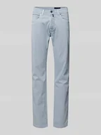 Spodnie męskie - Chinosy o kroju tapered fit z 5 kieszeniami model ‘Lyon’ - miniaturka - grafika 1