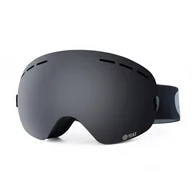 Gogle narciarskie - Xtrm-Summit Gogle Narciarskie I Snowboardowe Bez Ramki Czarne - miniaturka - grafika 1