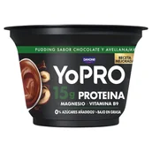 Desery mleczne - Danone YoPro Pudding o smaku czekolada-orzech laskowy 150 g - miniaturka - grafika 1